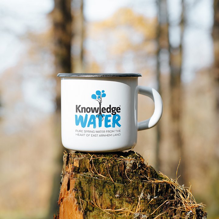 Knowledge Water Enamel Camping Mug